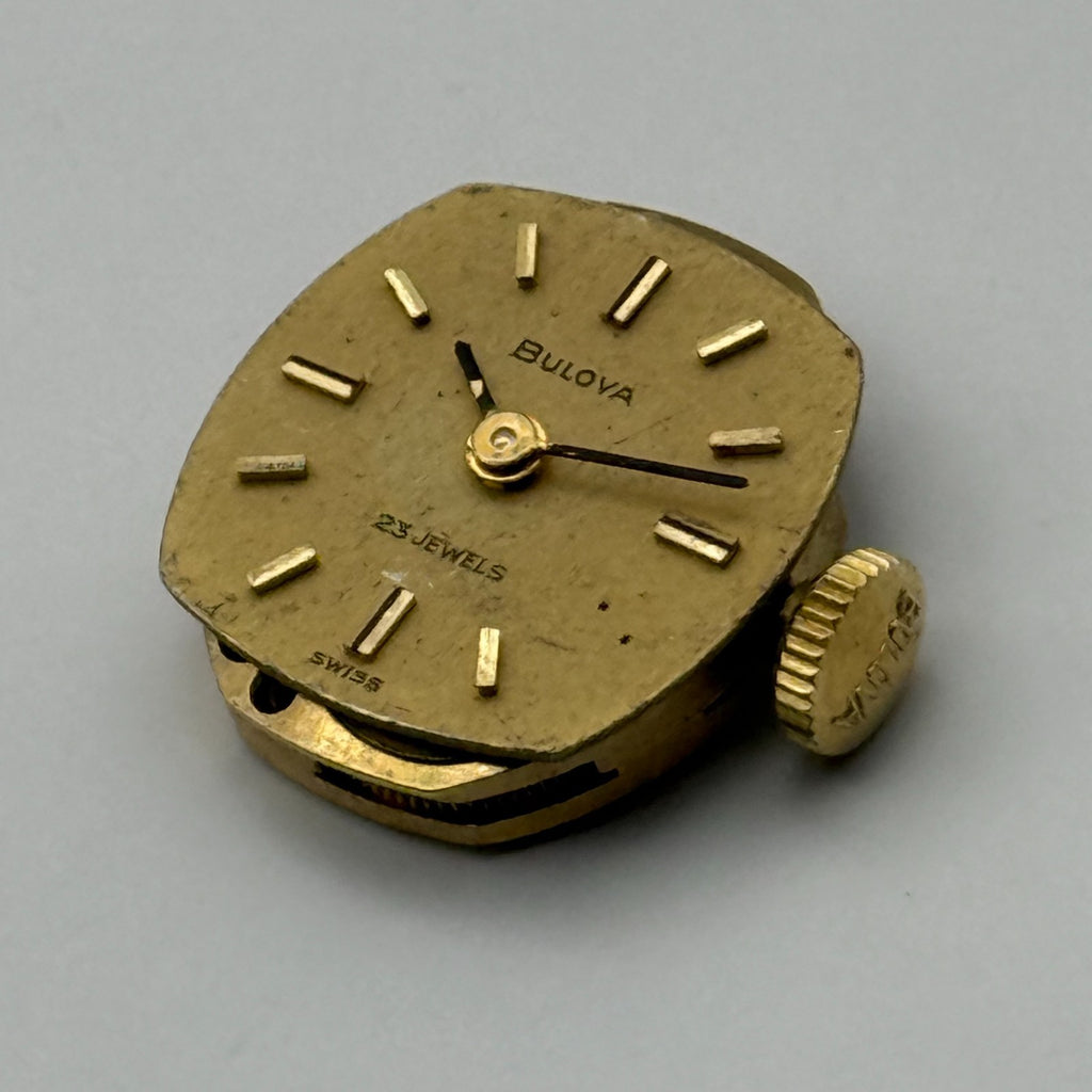 Bulova 5BD Watch Movement Running Ladies 23 Jewels Swiss Manual Wind Parts 13mm