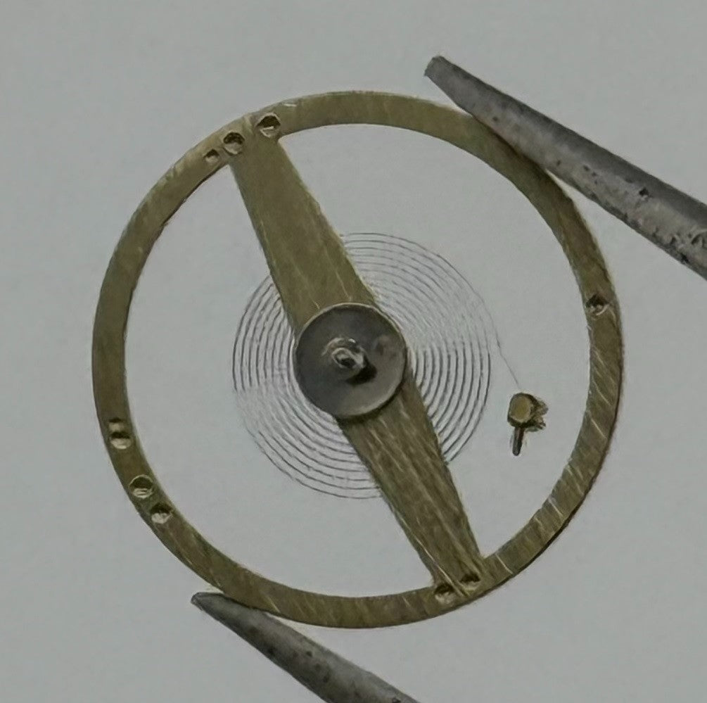 Oris 461 Balance Wheel Complete And Spring 10½’’’ 381 Watch Movement Parts NOS