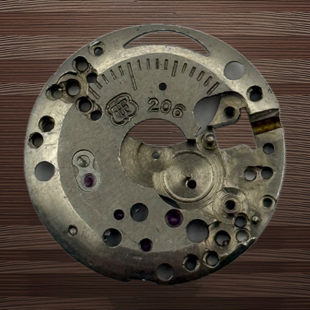 FHF 206 Watch Movement - Main Plate - For Parts / Repair - 19.7mm