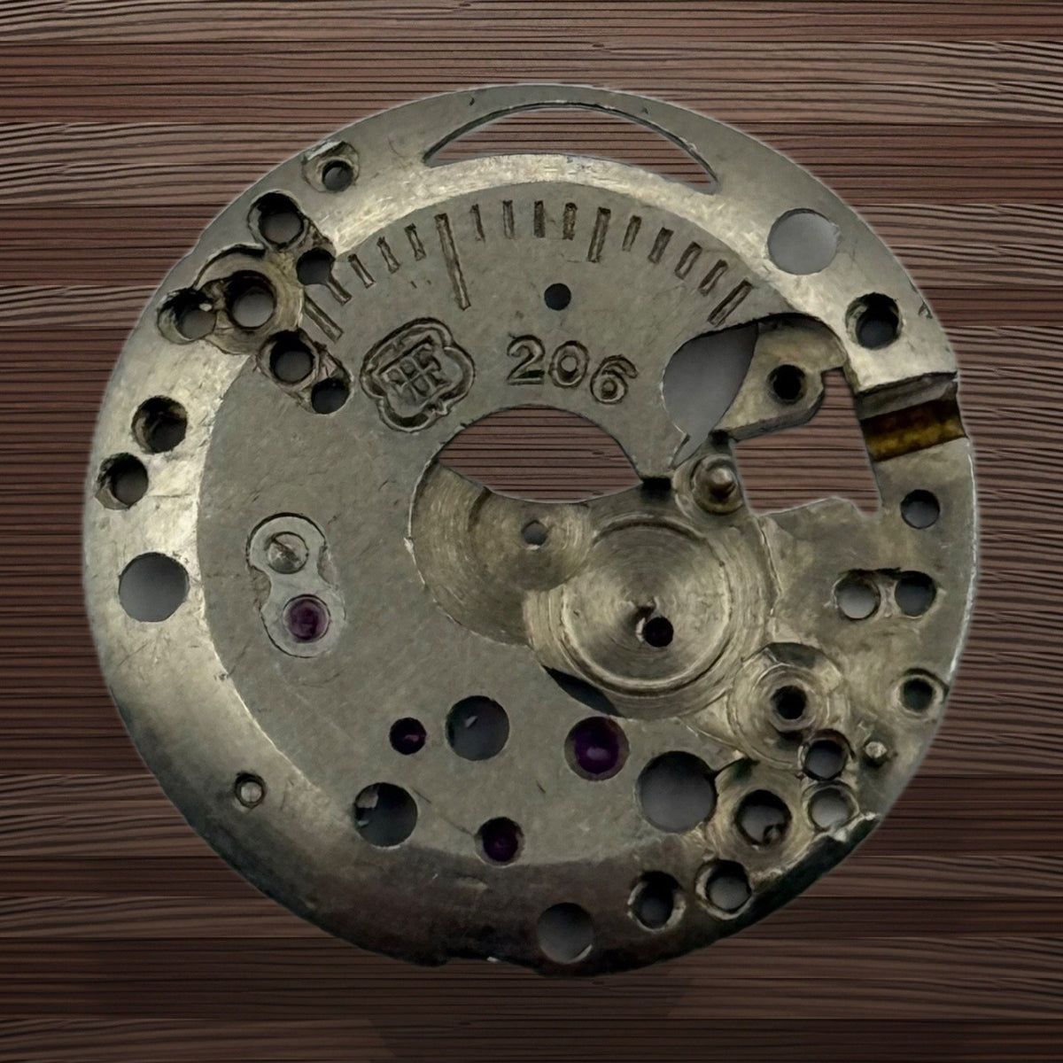 FHF 206 Watch Movement - Main Plate - For Parts / Repair - 19.7mm