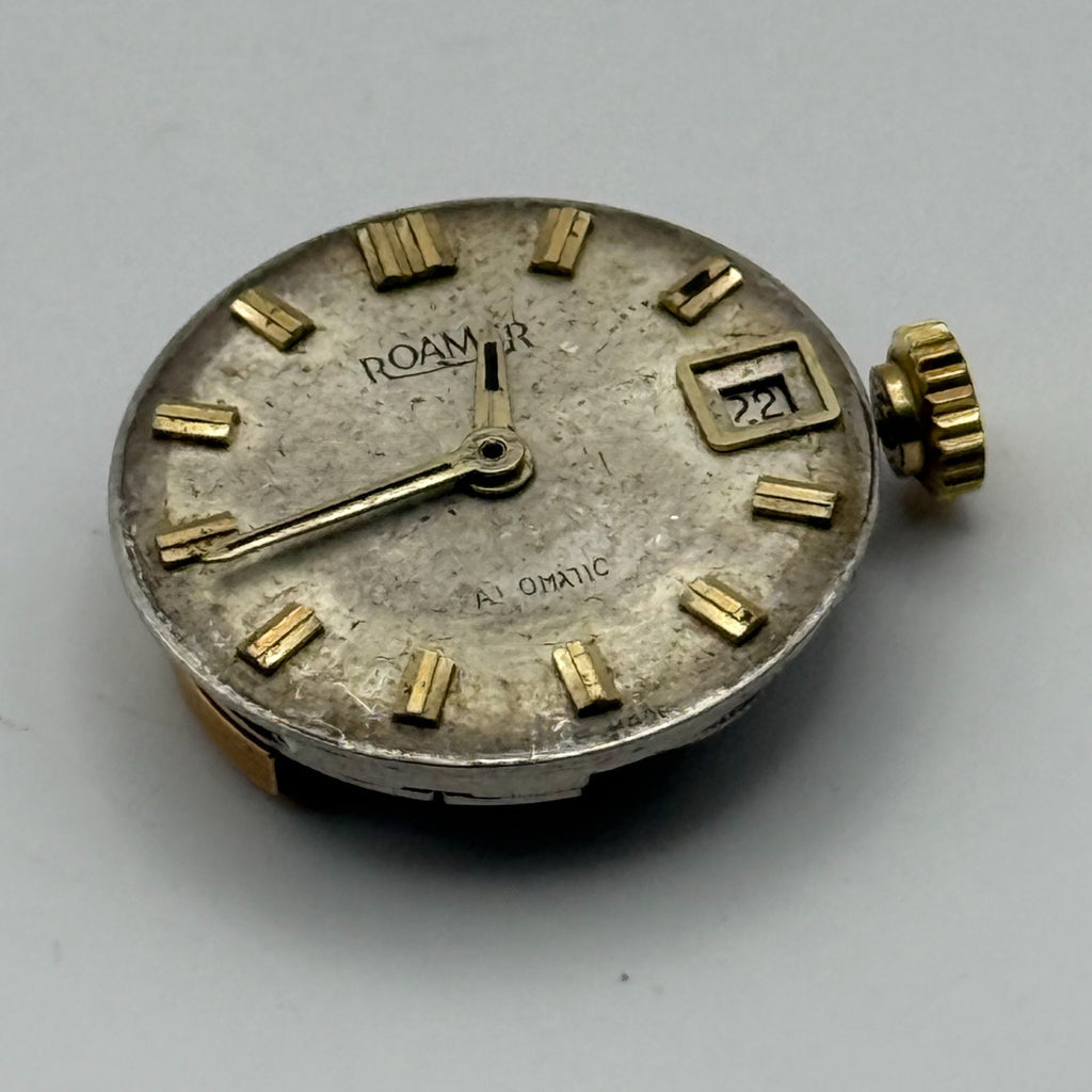 MST 473 Watch Movement Roamer Ladies Date Running Automatic Vintage Parts 17.3mm