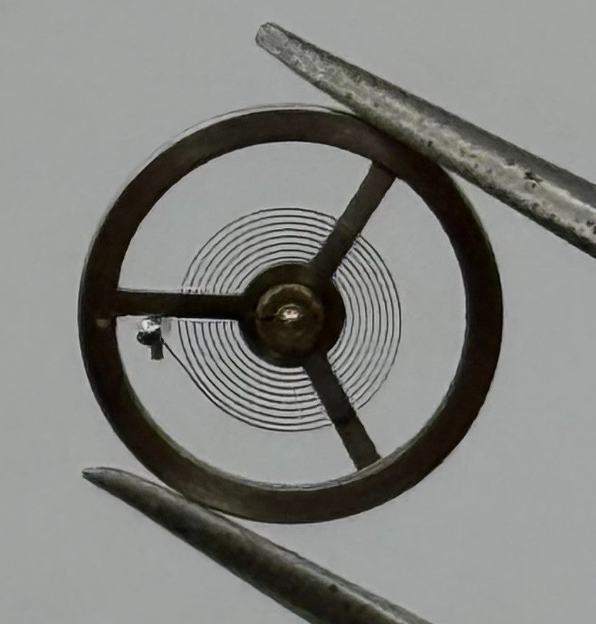 EB 1297 Balance Wheel Complete And Spring 5¼’’’ 201 Watch Movement Parts NOS