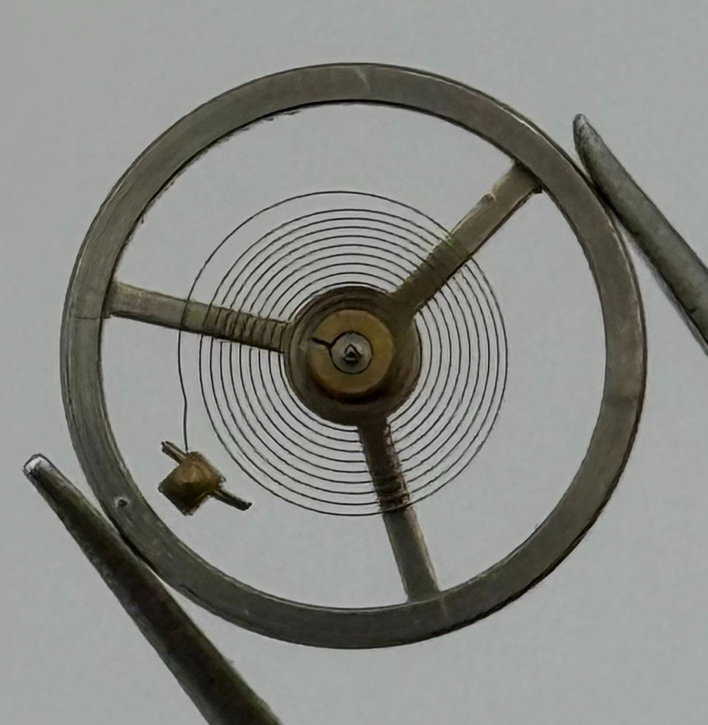 Oris Balance Wheel Complete And Spring Watch Movement Parts Vintage NOS