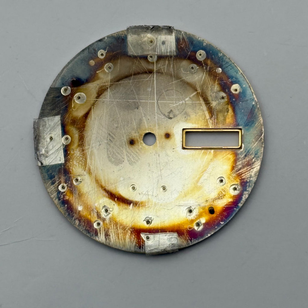 Seiko V743-8D60 Watch Dial Sapphire 100M White Japan Spare Parts Repair 29.4mm