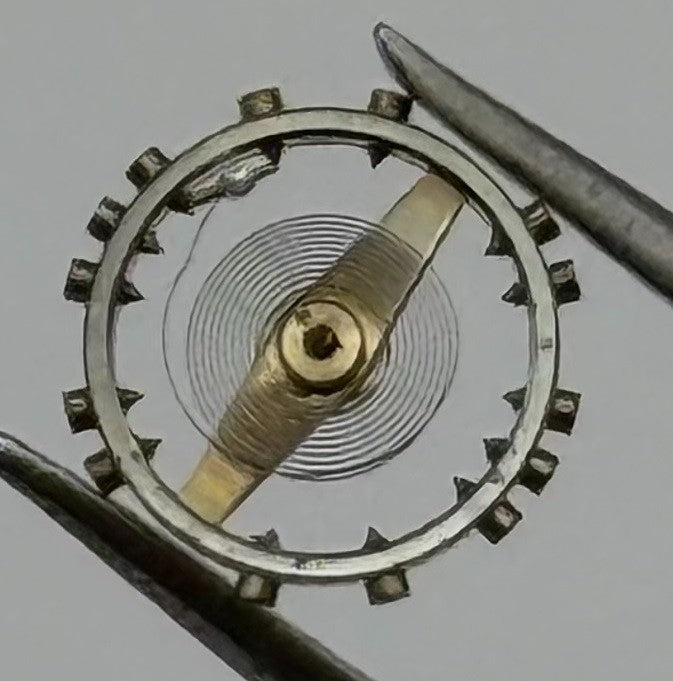 AS 1677 Balance Wheel Complete And Spring 5½’’’ 1225 M Watch Movement Parts NOS