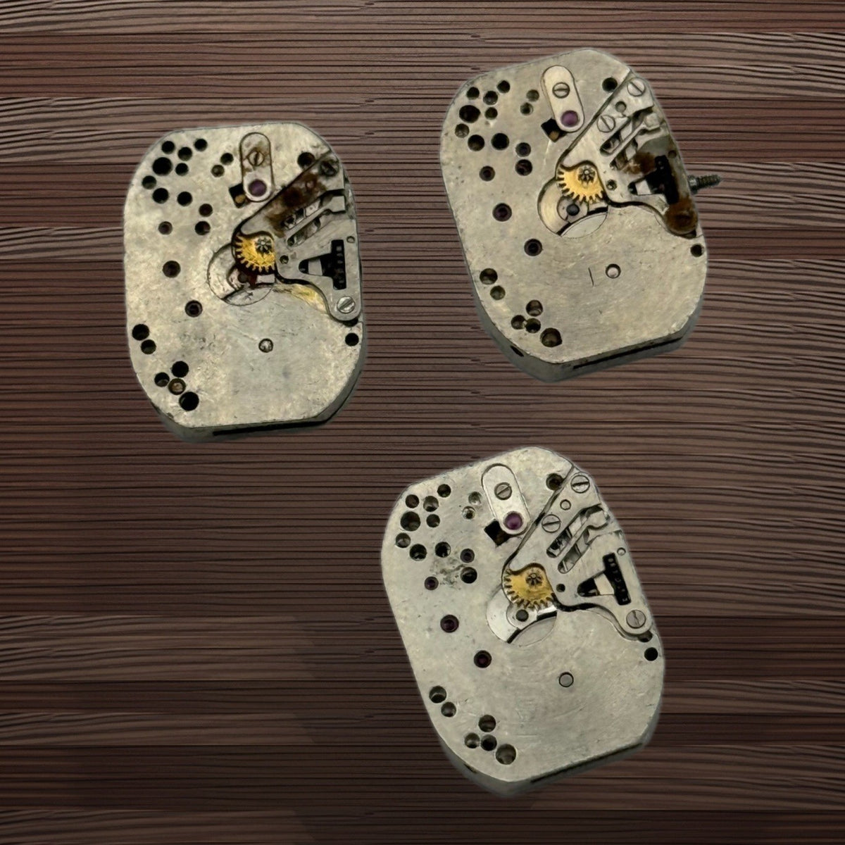 Luch Zaria 1800 Watch Movement Soviet USSR Ladies x 3 Pieces Parts Repair 14mm