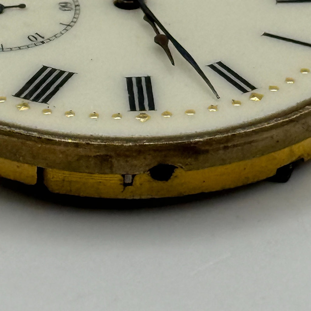 High Grade Pocket Watch Movement Running Hunter Antique Parts 36.2mm