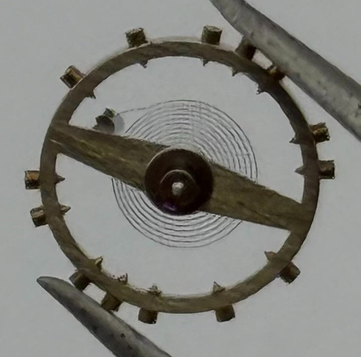 Kurtz 570 Balance Wheel Complete And Spring 5½’’’ 808 Watch Movement Parts NOS