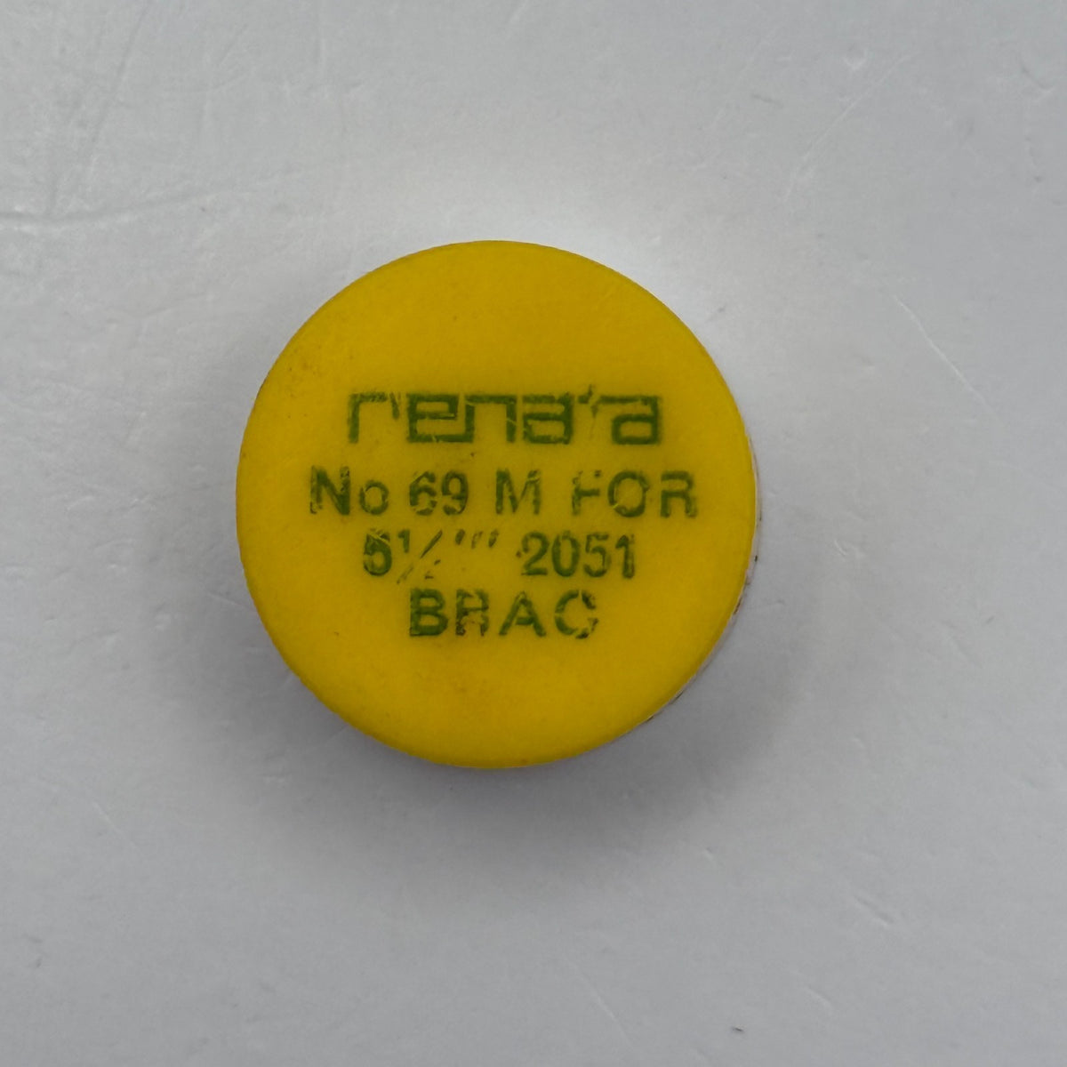 Brac 2051 Balance Wheel Complete And Spring 5¼’’’ 69 M Watch Movement Parts NOS