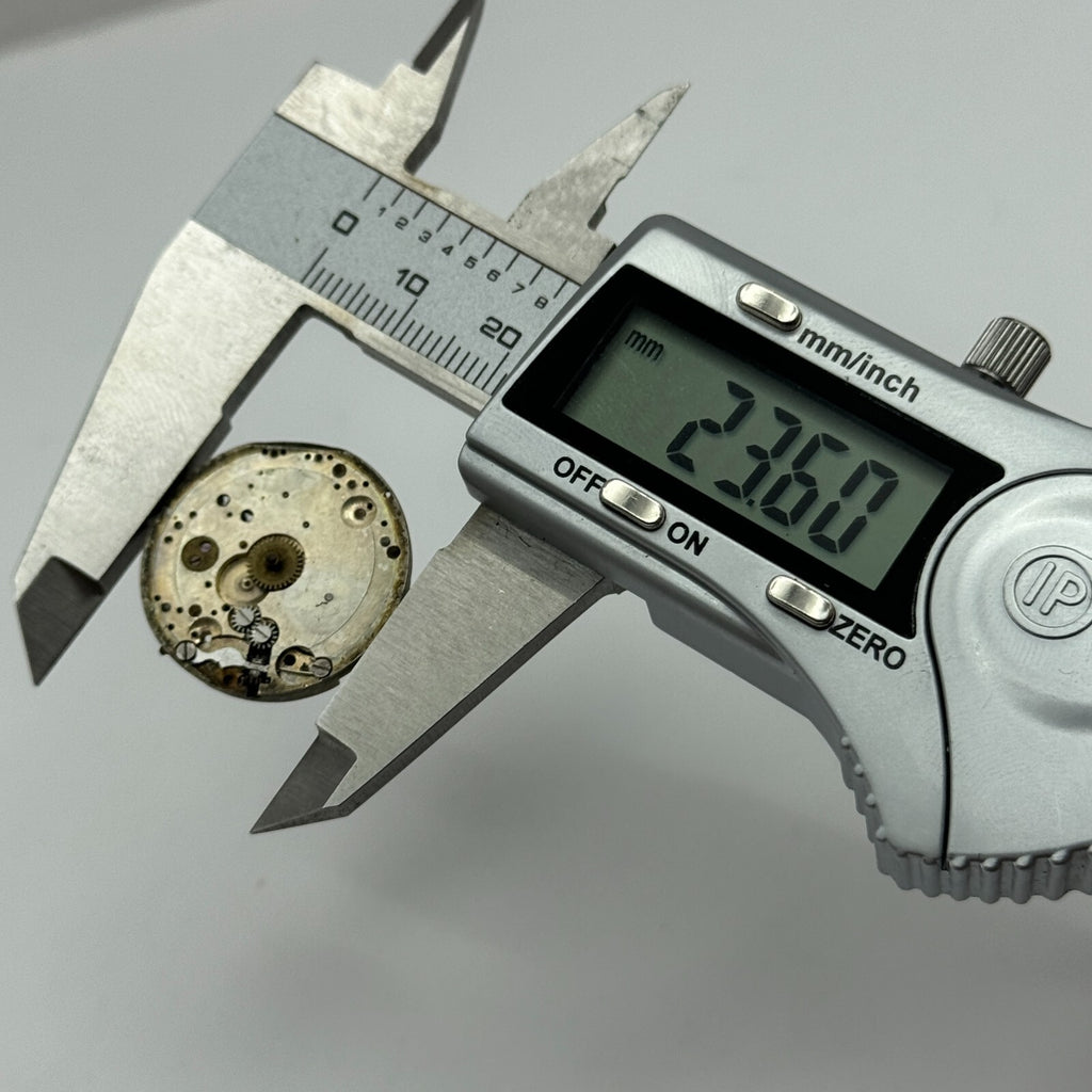 Pistol Watch Movement Vintage Swiss Manual Wind Parts Repair 23.6mm