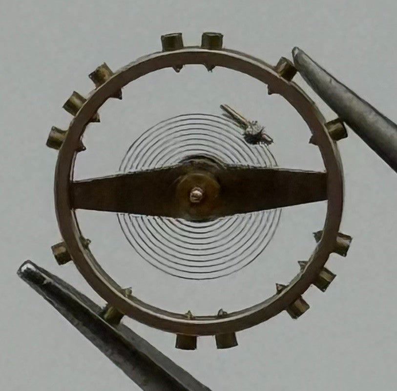ETA 790 Balance Wheel Complete And Spring 8¾''' Watch Movement Parts NOS