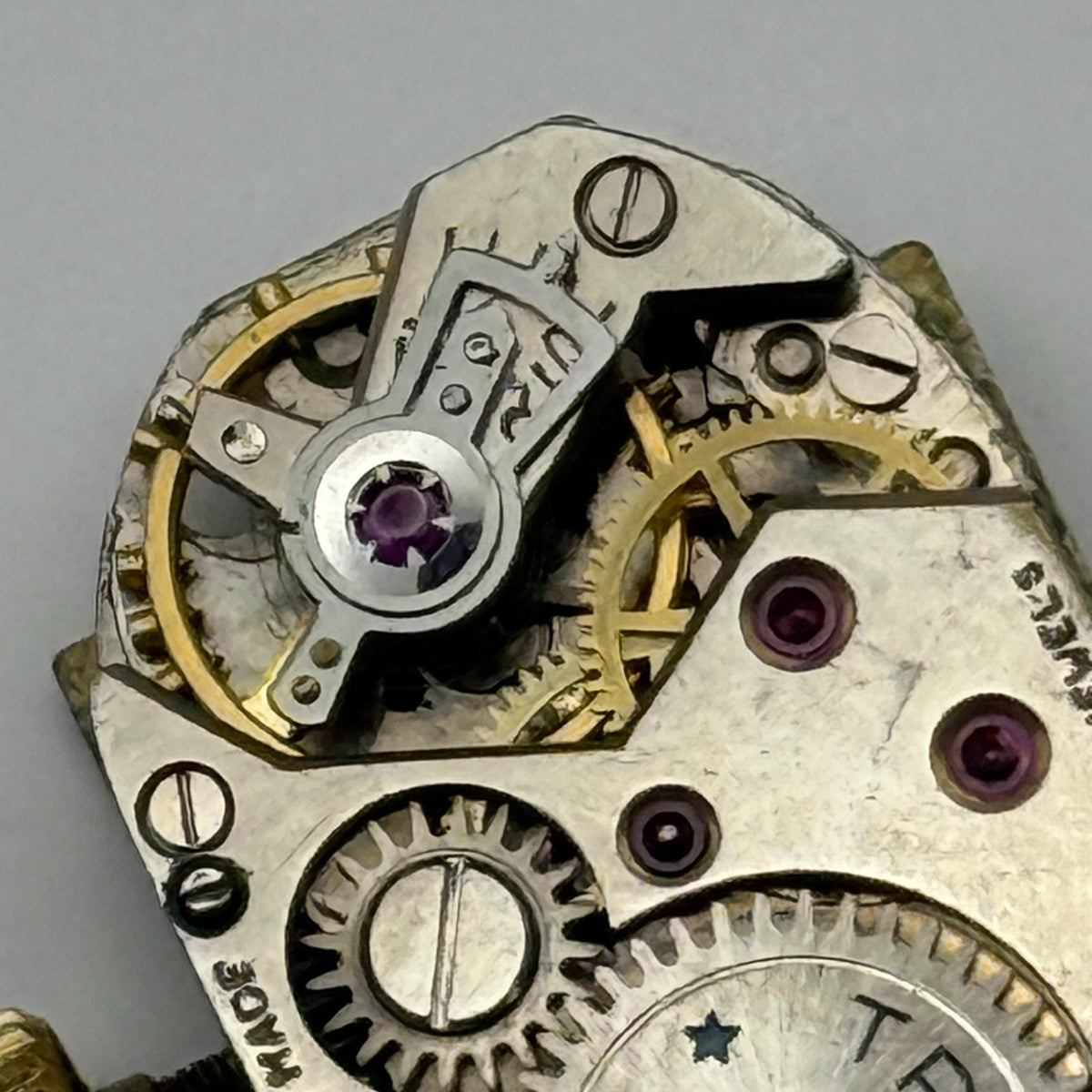 FHF 190 Watch Movement Running Trebex 17 Jewels Swiss Manual Wind Parts 12.8mm