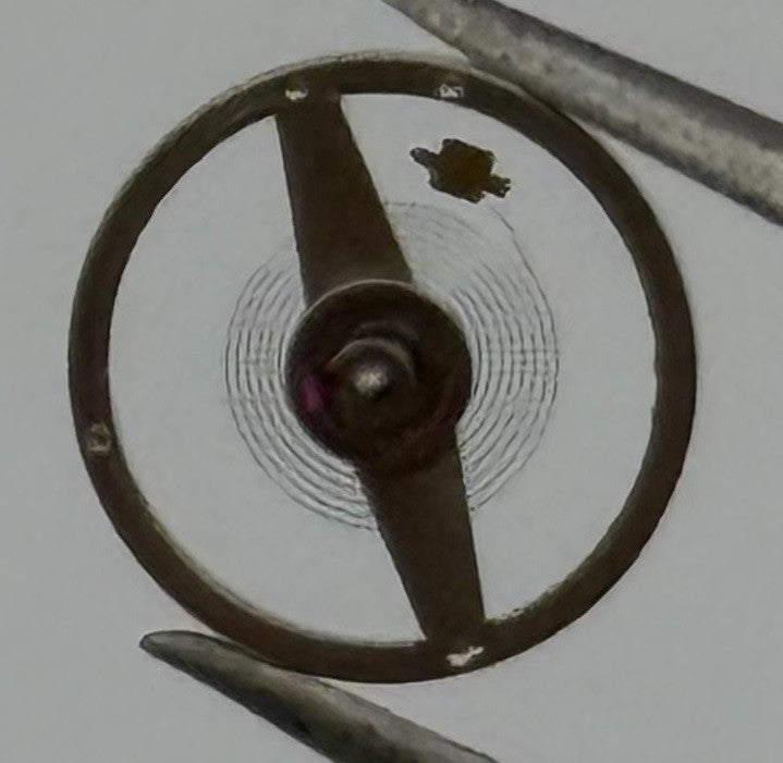 Ebosa 86 87 Balance Wheel Complete And Spring 8¾’’’ 1249 Watch Movement Parts