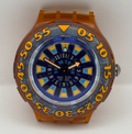Vintage Swatch Scuba 200 Watch SDO100 Seaclip 1994 ETA Quartz Swiss 40mm Parts 