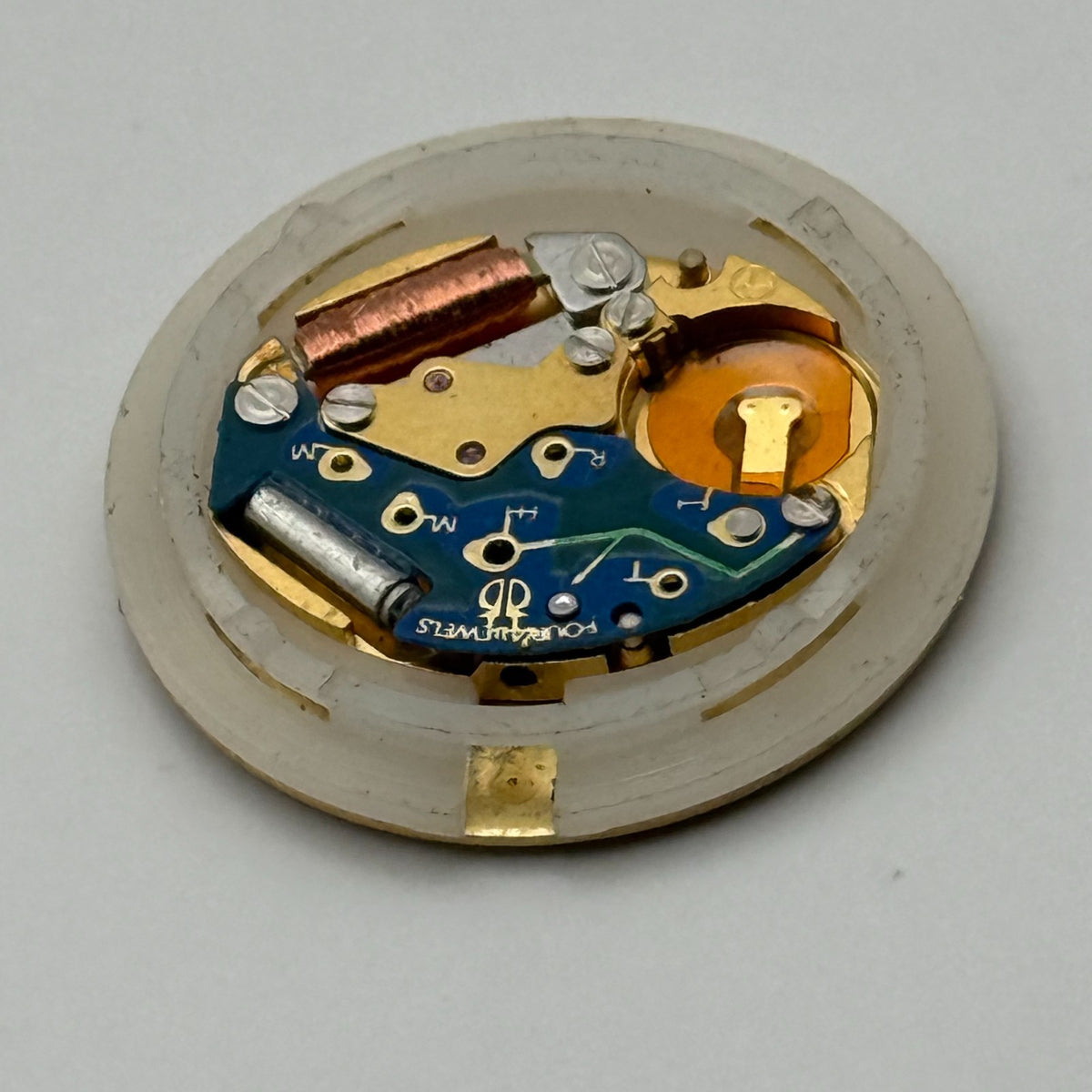 Unidentified Watch Movement Quartz Titan 4 Jewels Untested Parts Repair 13.5mm