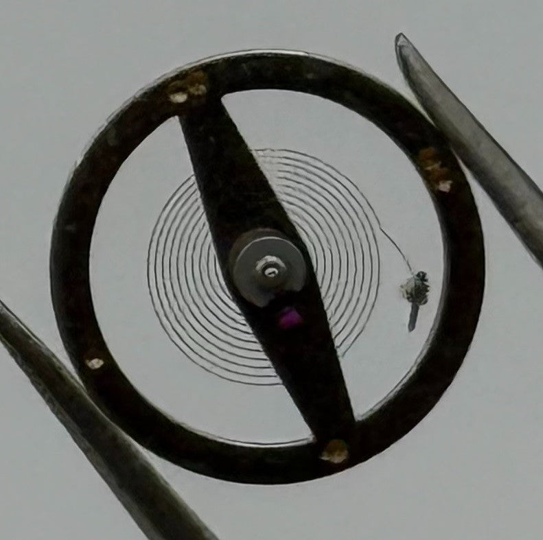 Lorsa 651 Balance Wheel Complete And Spring Renata 612 Watch Movement Parts NOS