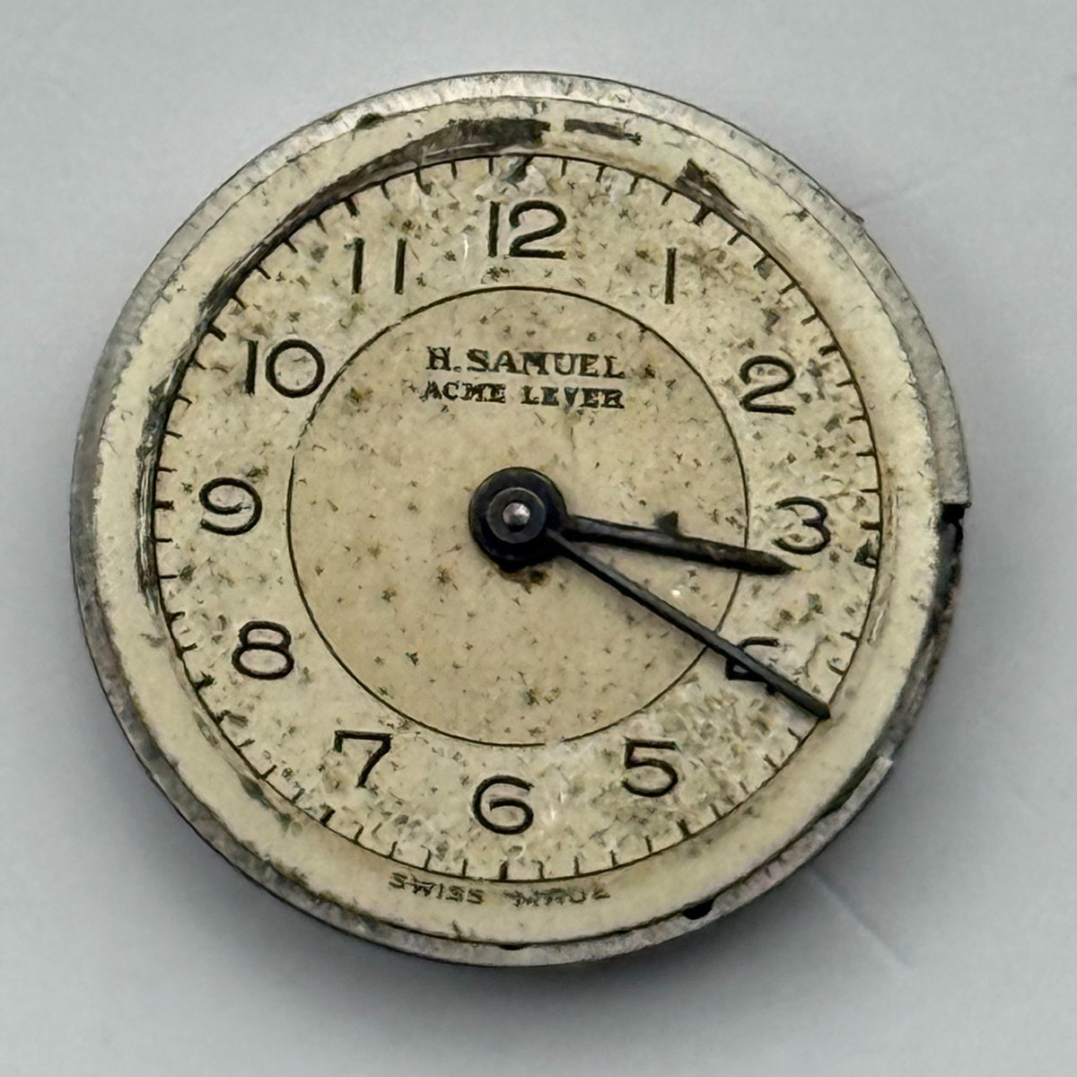 Buren 357 Watch Movement H Samuel Acme Lever 15 Jewels Swiss Parts Repair 19.2mm