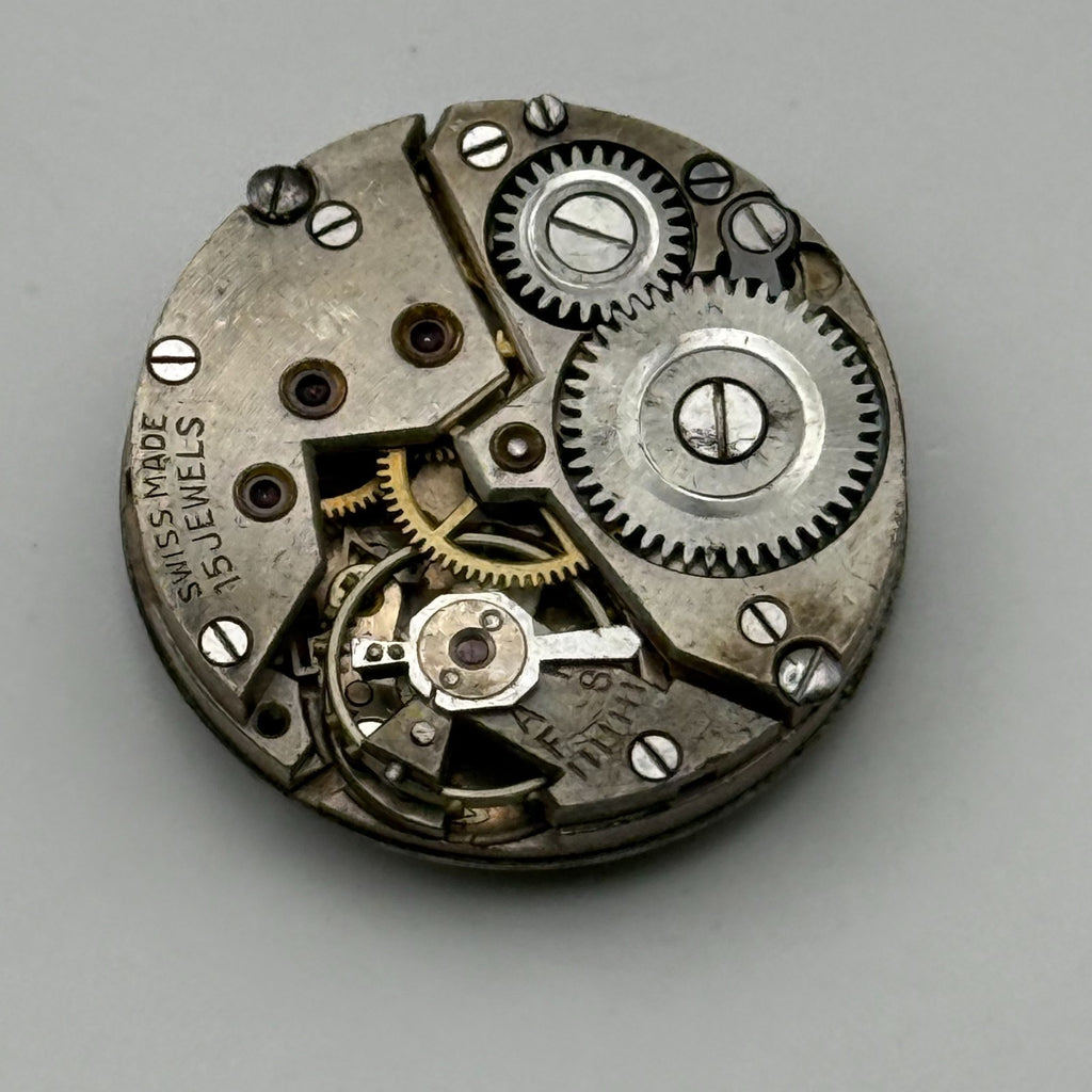 Record 103 Watch Movement 15 Jewels Swiss Manual Wind Parts Repair 19.6mm