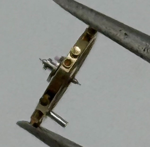 AS 1677 Balance Wheel Complete And Spring 5½’’’ 1225 M Watch Movement Parts NOS