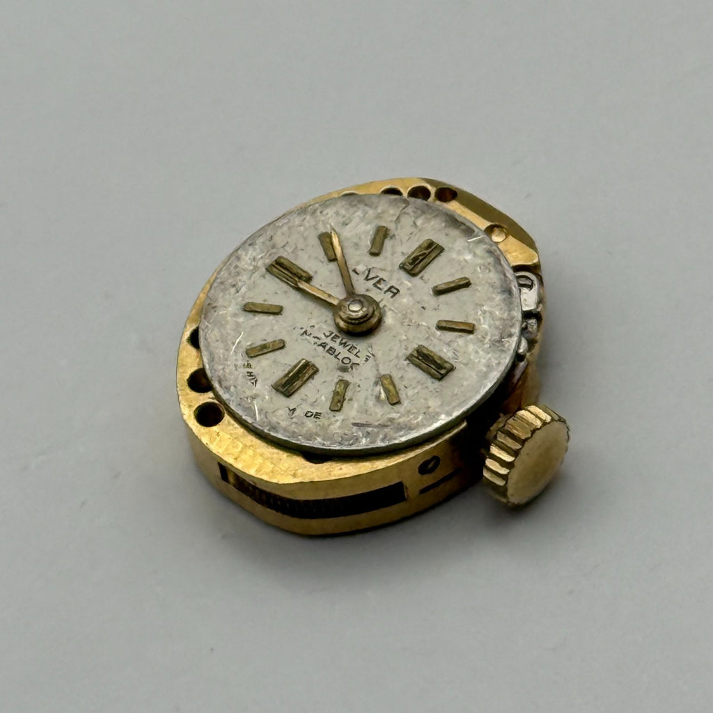 FE 68E4 Watch Movement Everite 17 Jewels Swiss Manual Wind Parts Repair 13.1mm