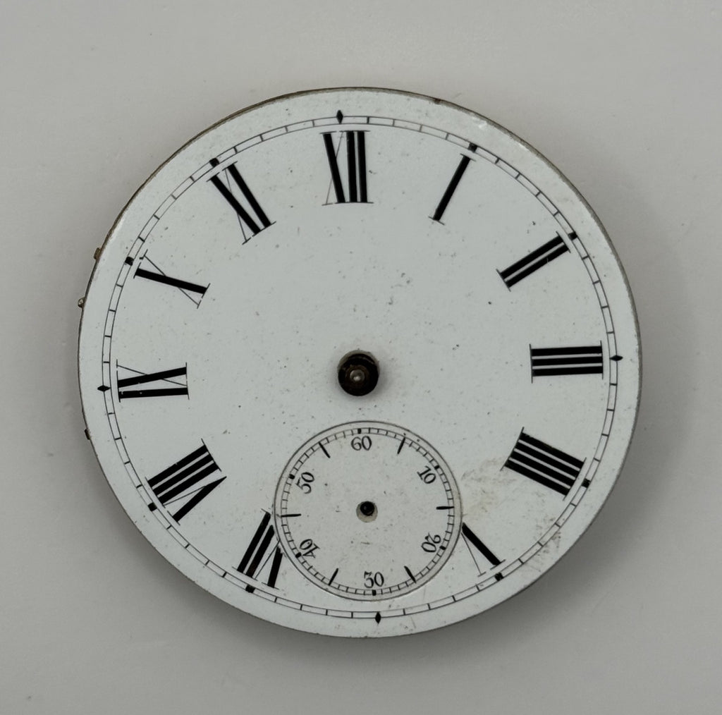 Cylinder Escapement Pocket Watch Movement - Unidentified - Parts / Repair 40.3mm
