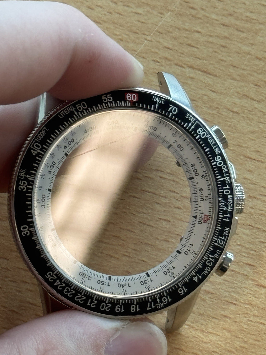 Seiko SSC013 Flightmaster Watch Case - Chronograph - New Old Stock
