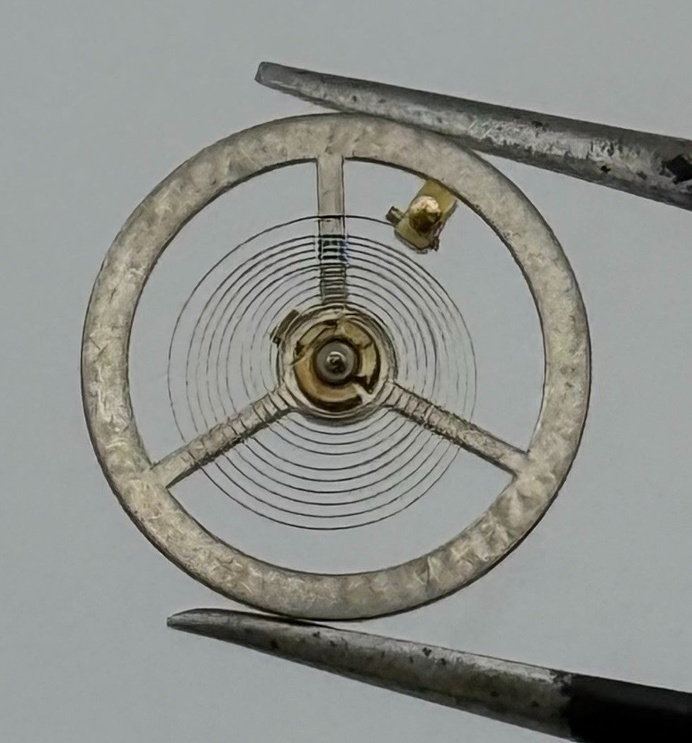 Brac 180 Balance Wheel Complete And Spring 12’’’ Pour Watch Movement Parts NOS