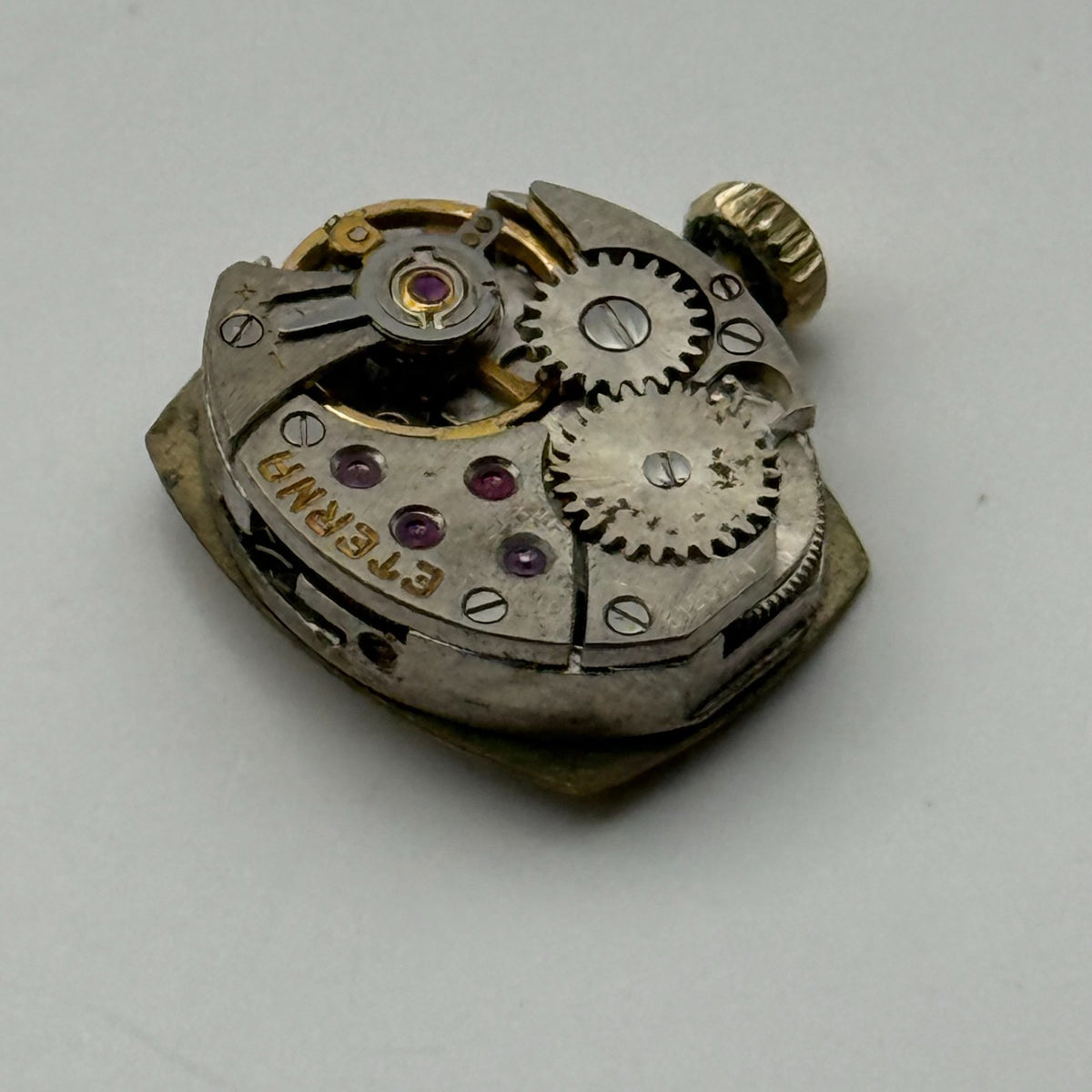 Eterna 1447K Watch Movement + Eterna Crown Ladies Swiss Parts Repair 13mm