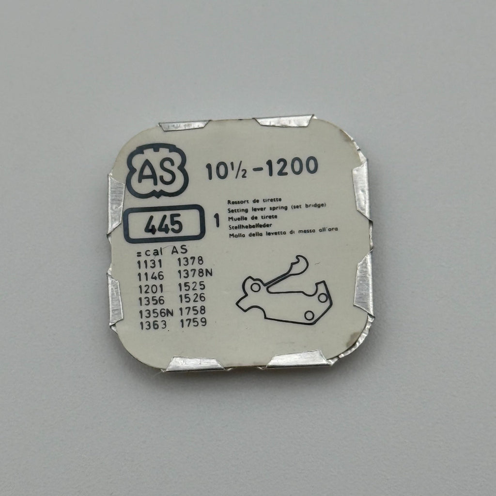 AS 1200 Setting Lever Spring - 10 1/2 - 445 - New Old Stock - Watch Parts