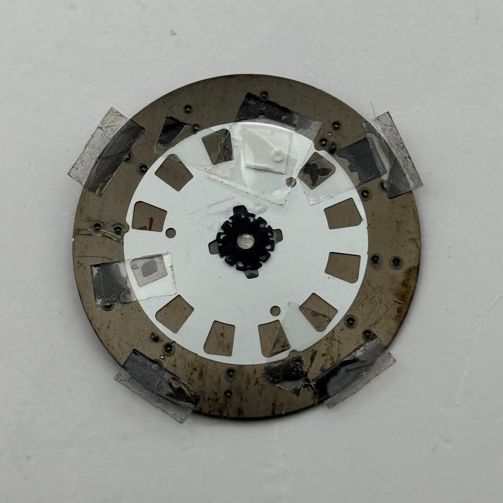 Seiko 6N76-00A8 Watch Dial 100M Black Japan Vintage Spare Parts Repair 32.9mm