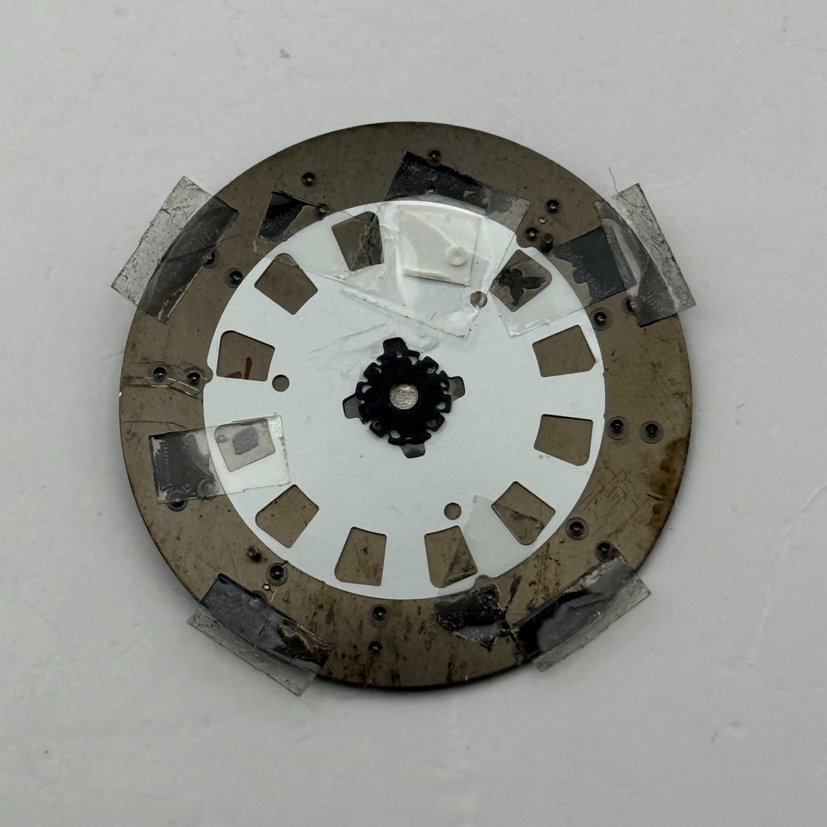 Seiko 6N76-00A8 Watch Dial 100M Black Japan Vintage Spare Parts Repair 32.9mm
