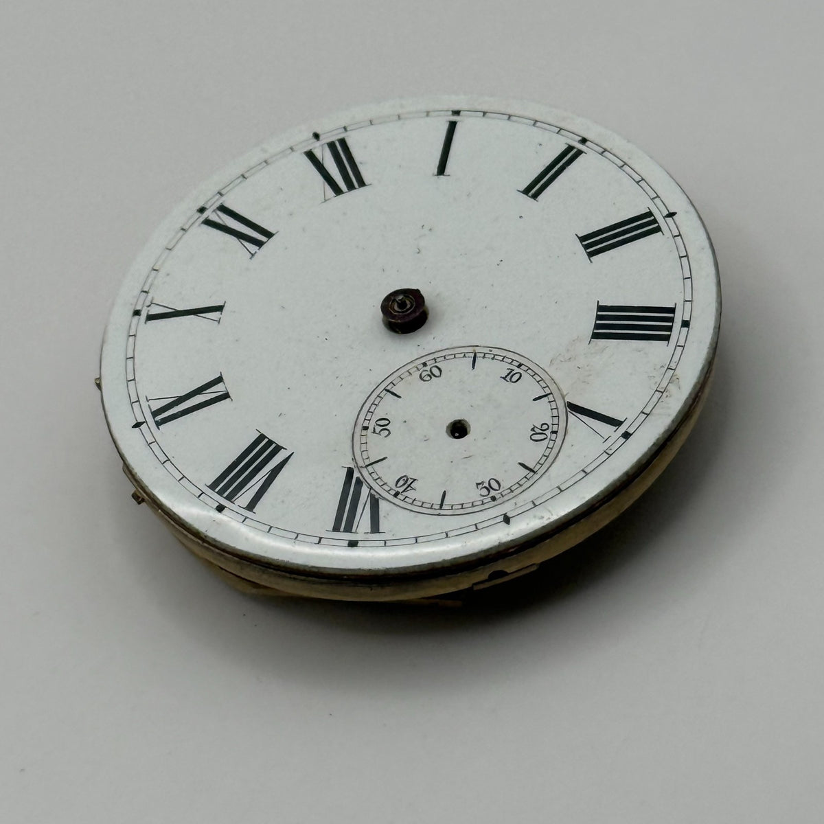 Cylinder Escapement Pocket Watch Movement - Unidentified - Parts / Repair 40.3mm