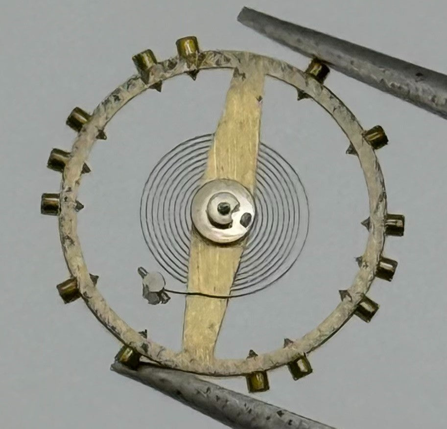 AS 1215 Balance Wheel Complete And Spring 10½’’’ 46 Watch Movement Parts NOS