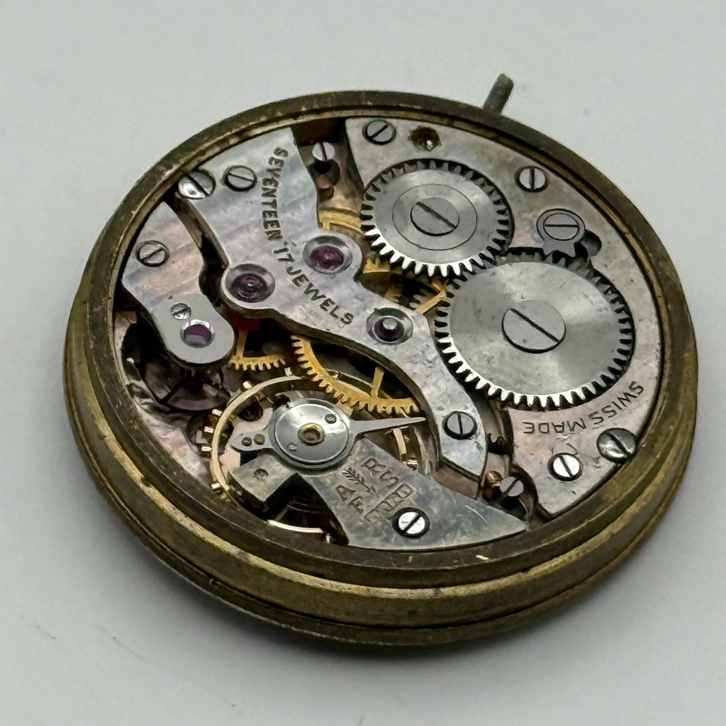 Kendal & Dent London Watch Movement - 17 Jewels - For Parts / Repair - 27mm