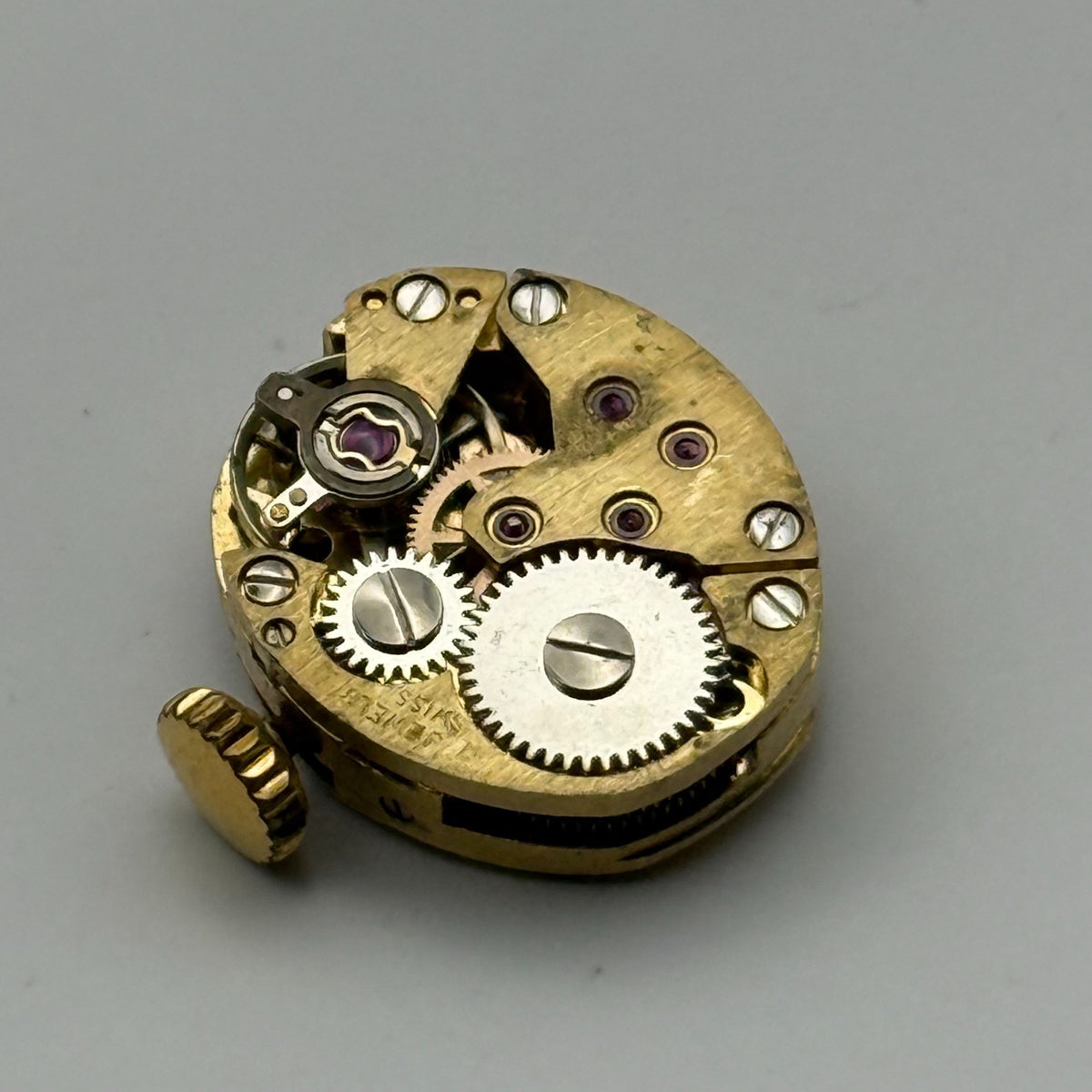 FE 68E4 Watch Movement Avia 17 Jewels Swiss Manual Wind Parts Repair 13.1mm