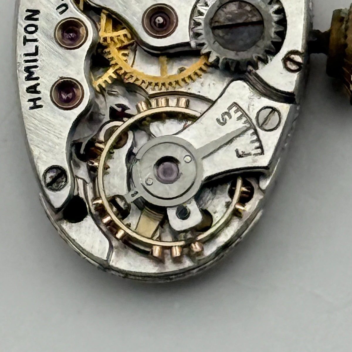 Hamilton 995A Watch Movement 17 Jewels USA Manual Wind Parts Repair 12.6mm