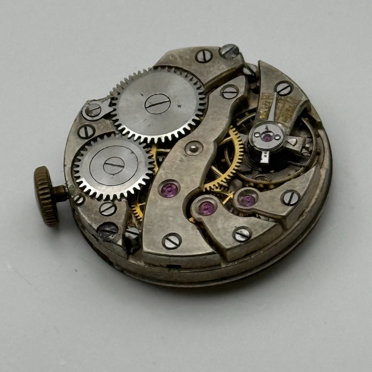Bulla Watch Movement 17 Rubis Antimagnetic Manual Wind Vintage Parts Repair 22mm