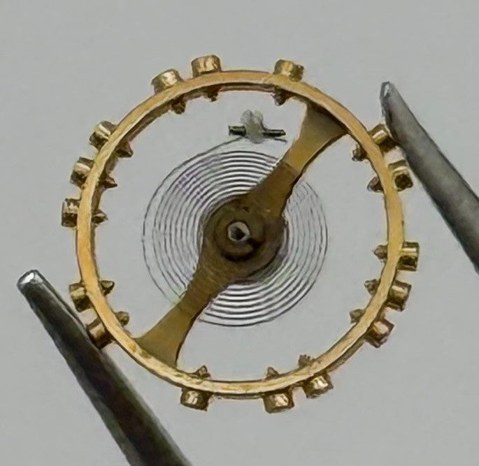 FEF 6620 Balance Wheel Complete And Spring 5½’’’ 1450 M Watch Movement Parts NOS