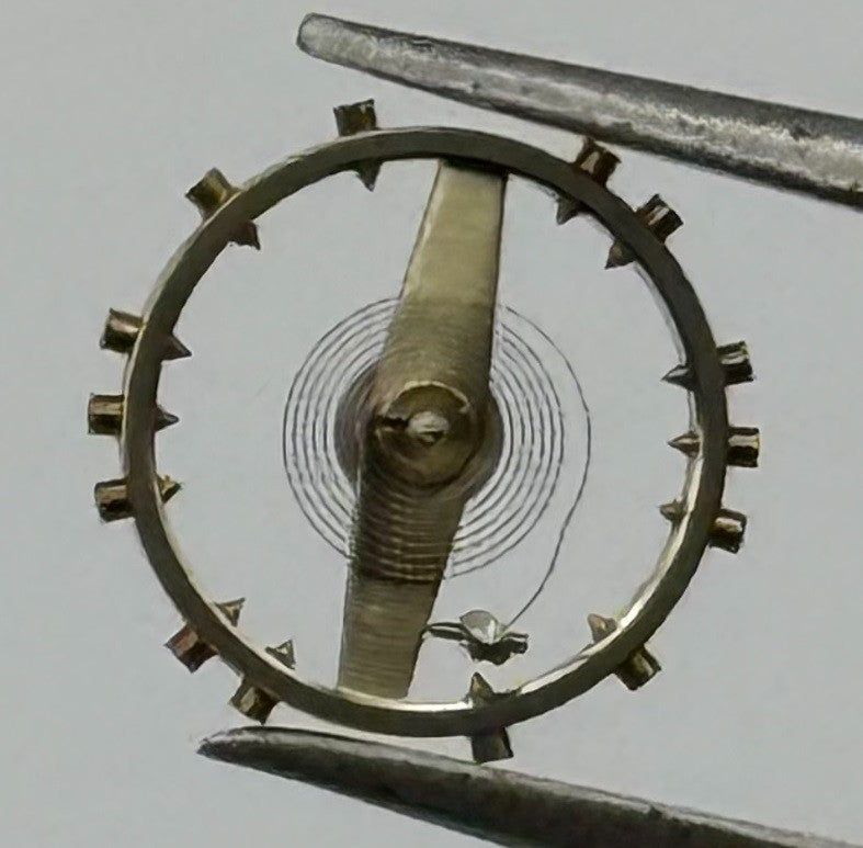 FHF 120 Balance Wheel Complete And Spring 6¾-8’’’ 205 M Watch Movement Parts NOS