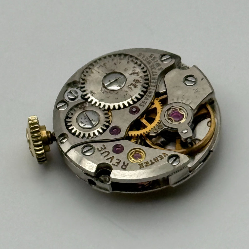 MSR D1 Watch Movement Vertex Revue 17 Jewels Swiss Manual Wind Parts 15.1mm