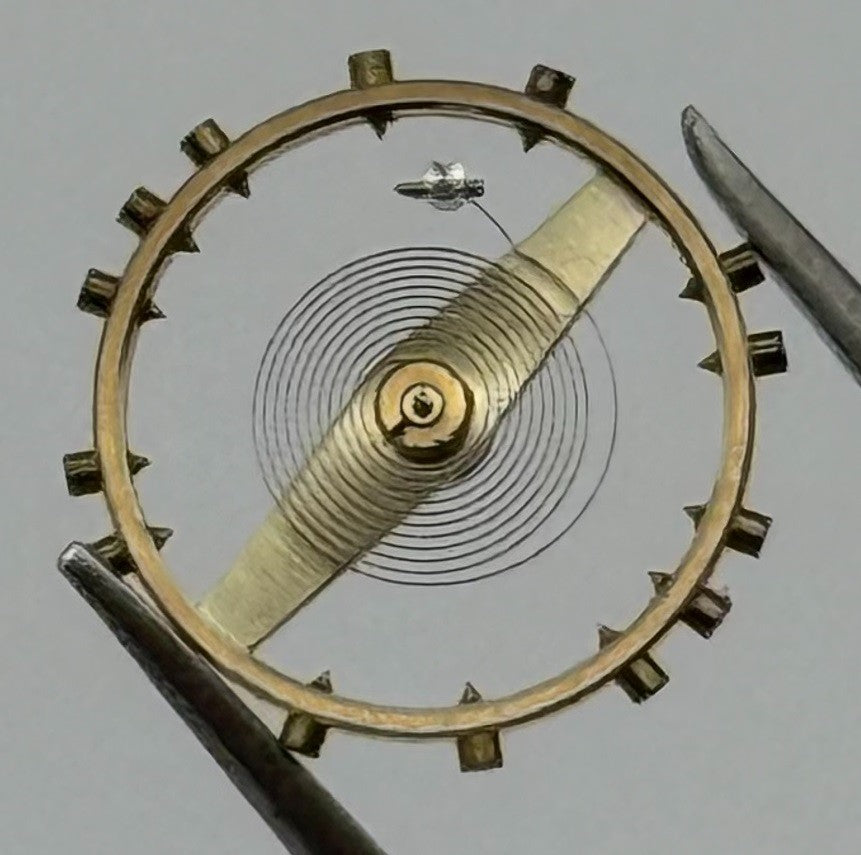 FHF 25 Inca Balance Wheel Complete And Spring Renata 566 Watch Movement Parts