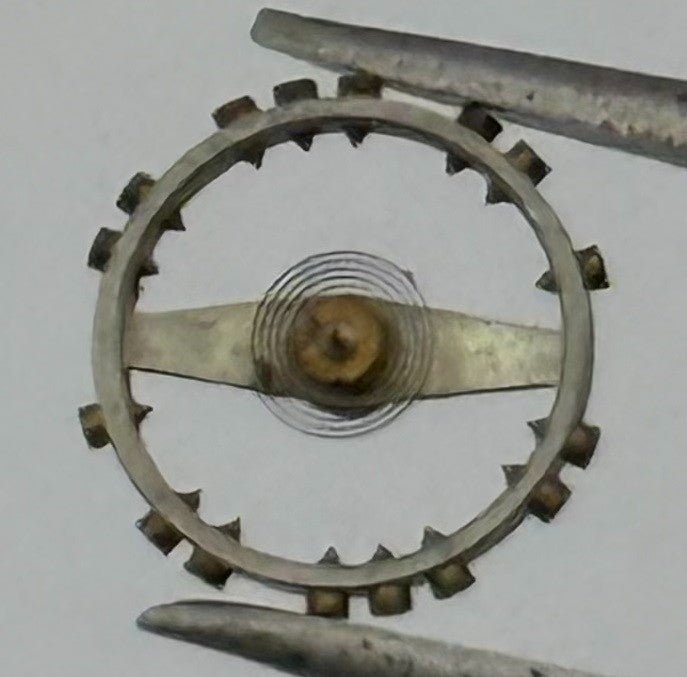 PUW 70 Balance Wheel Complete And Spring 5’’’ Watch Movement Parts NOS