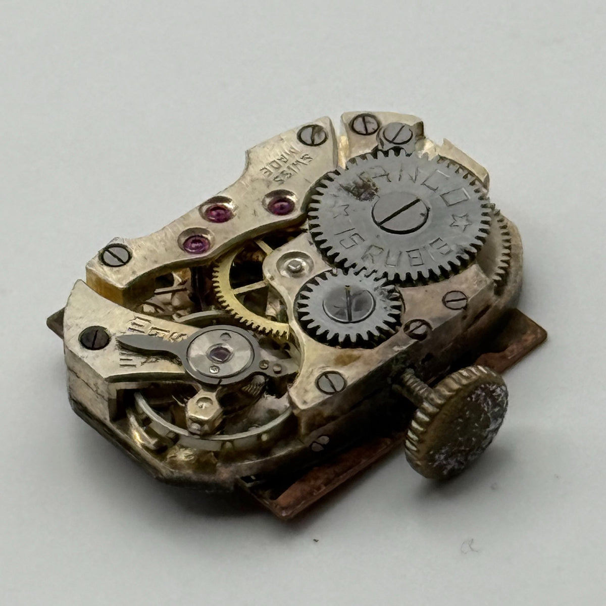 Lanco Langendorf 524 Watch Movement Running Ladies Swiss 15 Rubis Parts 12.7mm