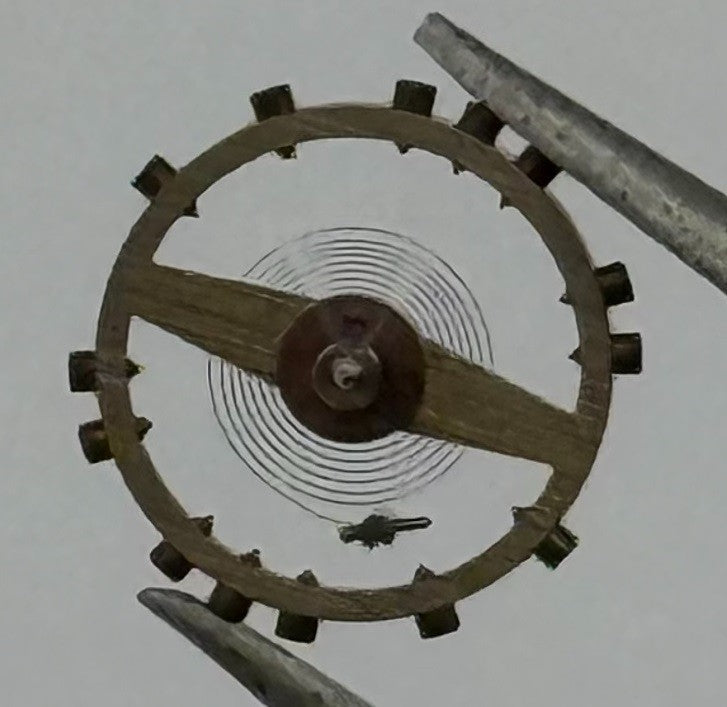 ETA 761 1201 Balance Wheel Complete And Spring Renata 145 Watch Movement Parts
