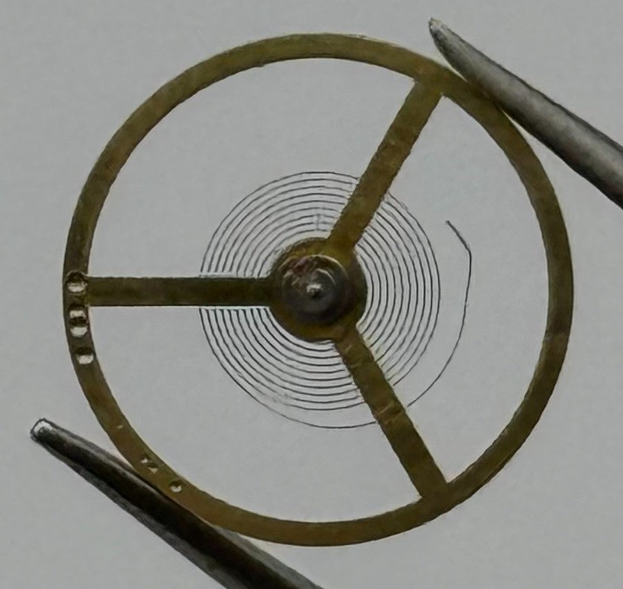 C 603 Balance Wheel Complete And Spring 10½’’’ Renata Watch Movement Parts NOS