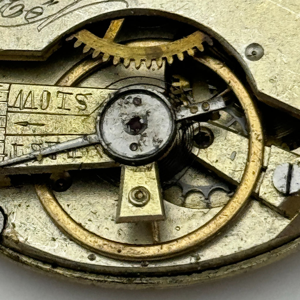 Antique Pocket Watch Movement Key Wound Parts Repair Spares 45.5mm