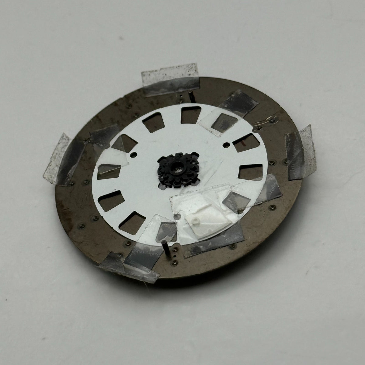 Seiko 6N76-00A8 Watch Dial 100M Black Japan Vintage Spare Parts Repair 32.9mm