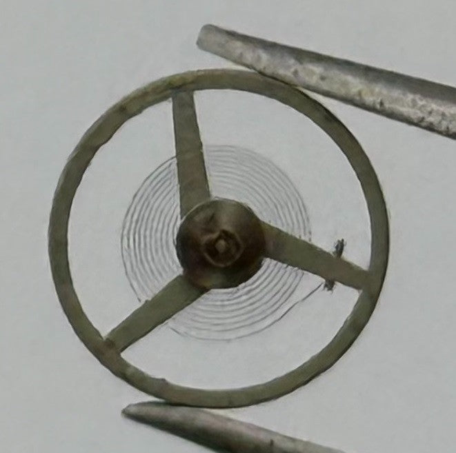 AS 1977/2 Balance Wheel Complete And Spring 5’’’ 1224 Watch Movement Parts NOS