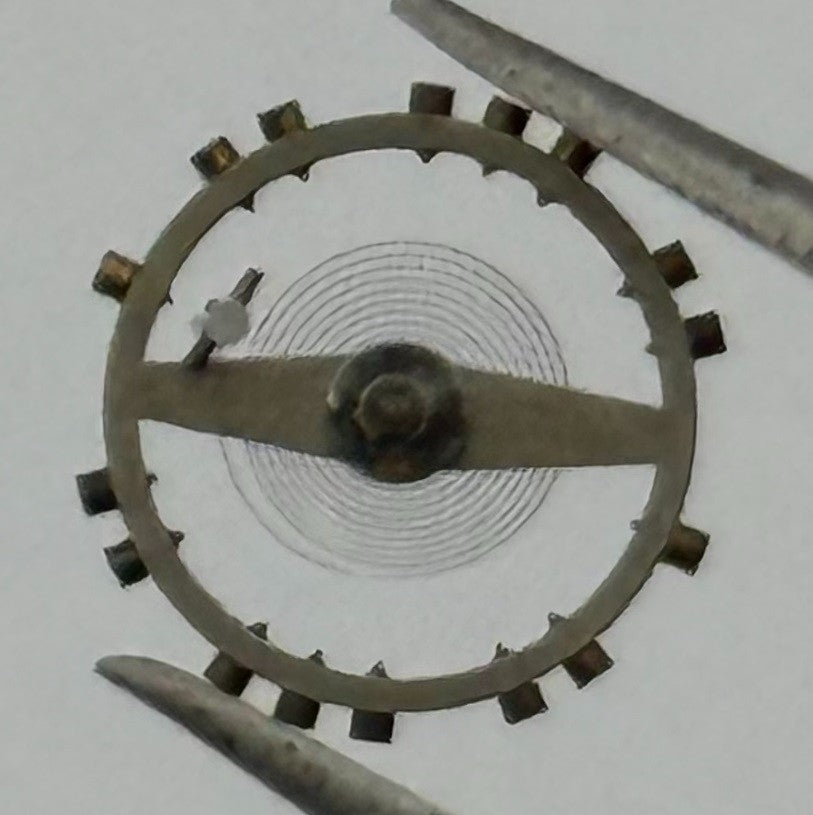 AS 970 Inca Balance Wheel Complete And Spring Renata 28 Watch Movement Parts NOS