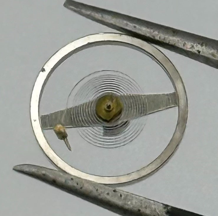Oris 590 Ancre Balance Wheel Complete And Spring 1725 Watch Movement Parts NOS